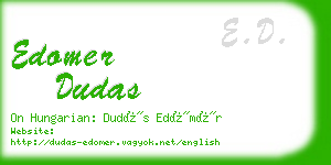 edomer dudas business card